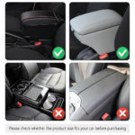 ⁦Housse fine pour Accoudoir de voiture en cuir avec 2 sacs de rangement - وسادة مسند الذراع في السيارة⁩ - الصورة ⁦6⁩