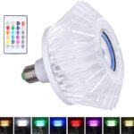 ⁦Ampoule musicale LED haut-parleur intégré Crystal Avec Bluetooth et télécommande 24W⁩ - الصورة ⁦3⁩