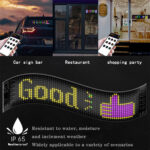 ⁦Bande LED Matrix Panel pour voiture écran souple programmable (92 x 374 mm)⁩ - الصورة ⁦2⁩