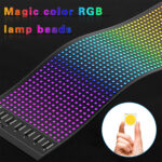 ⁦Bande LED Matrix Panel pour voiture écran souple programmable (92 x 374 mm)⁩ - الصورة ⁦5⁩