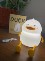 ⁦Veilleuse en Silicone Forme Canards pour Chambre d’enfant Rechargeable⁩ - الصورة ⁦7⁩