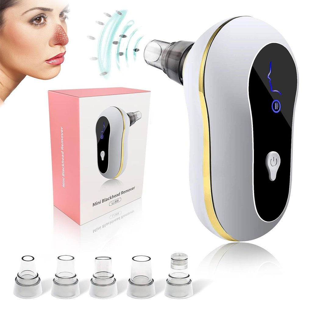 blackhead-cnc-1.jpg Appareil de Points Noirs avec 5 têtes d’aspiration – جهاز شفط الرؤوس السوداء لتنظيف البشرة - الصورة 1