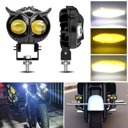 Lumière de hibou antibrouillard LED pour la moto 1Pcs – مصباح دراجات نارية عالي السطوع