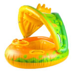 ⁦Bouée de natation gonflable pour bébé avec toit et Claxone – عوامة أطفال مع مظلة⁩ - الصورة ⁦7⁩