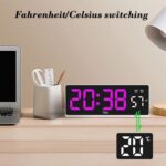 ⁦Horloge Électronique Multifonctionnelle avec Affichage de la Température – ساعة إلكترونية متعددة الوظائف مع عرض درجة الحرارة⁩ - الصورة ⁦5⁩