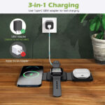 ⁦Chargeur magnétique sans Fil 65W 3 en 1 Chargement Rapide⁩ - الصورة ⁦6⁩