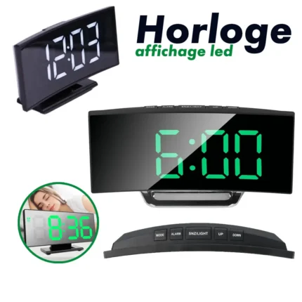 Horloge et réveil thermomètre de table électronique lumineux DS-3621L-2