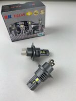 ⁦Ampoules de phares à LED H4 avec ventilateur de refroidissement 6500K Blanc – إضاءة أمامية بيضاء ساطعة للسيارات⁩ - الصورة ⁦5⁩