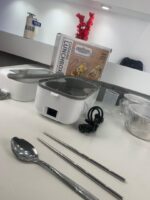 ⁦Boîte à Lunch Électrique Portable avec 2 Récipients Amovibles en Acier Inoxydable – علبة تسخين طعام⁩ - الصورة ⁦11⁩