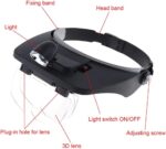 ⁦Loupe frontale avec 4 lentilles détachables pour la lecture et la réparation électronique – نظارات تكبير مع 4 عدسات قابلة للفصل⁩ - الصورة ⁦6⁩