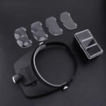 ⁦Loupe frontale avec 4 lentilles détachables pour la lecture et la réparation électronique – نظارات تكبير مع 4 عدسات قابلة للفصل⁩ - الصورة ⁦3⁩