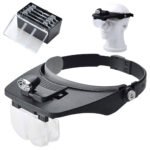 Loupe frontale avec 4 lentilles détachables pour la lecture et la réparation électronique – نظارات تكبير مع 4 عدسات قابلة للفصل