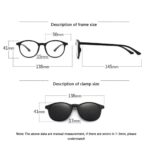 ⁦Lunette 6 En 1 2231A Optique / Soleil / Nuit - نظارات شمسية مغناطيسية⁩ - الصورة ⁦2⁩