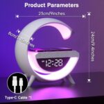 ⁦Lampe d'Ambiance LED avec Chargeur Sans Fil et Enceinte Bluetooth - مصباح مع شاحن لاسلكي ومكبر صوت بلوتوث⁩ - الصورة ⁦2⁩