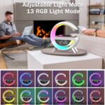 ⁦Lampe d'Ambiance LED avec Chargeur Sans Fil et Enceinte Bluetooth - مصباح مع شاحن لاسلكي ومكبر صوت بلوتوث⁩ - الصورة ⁦3⁩
