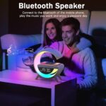⁦Lampe d'Ambiance LED avec Chargeur Sans Fil et Enceinte Bluetooth - مصباح مع شاحن لاسلكي ومكبر صوت بلوتوث⁩ - الصورة ⁦4⁩