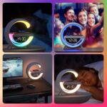 ⁦Lampe d'Ambiance LED avec Chargeur Sans Fil et Enceinte Bluetooth - مصباح مع شاحن لاسلكي ومكبر صوت بلوتوث⁩ - الصورة ⁦5⁩