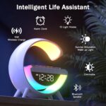⁦Lampe d'Ambiance LED avec Chargeur Sans Fil et Enceinte Bluetooth - مصباح مع شاحن لاسلكي ومكبر صوت بلوتوث⁩ - الصورة ⁦7⁩