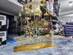 ⁦Ornements en acrylique Ramadan Kareem, lanterne étoile de lune dorée, décorations pour la maison زينة رمضان كريم أكريليك، فانوس نجمة القمر الذهبي⁩ - الصورة ⁦5⁩