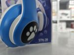 ⁦Casque stéréo Bluetooth sans fil oreilles de chat électroluminescents avec support carte TF⁩ - الصورة ⁦8⁩