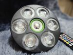 ⁦Projecteur de lumière Sonore RGB + W 4 en 1 Avec Bluetooth effet stroboscope⁩ - الصورة ⁦10⁩