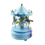 ⁦Carrousel Music Box Rotatif à 4 Chevaux Classique Melody⁩ - الصورة ⁦5⁩