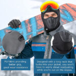 ⁦Pack Cagoule d’hiver Excefore avec gants thermiques pour écran tactile – طقم قناع وجه مع قفازات شتوية⁩ - الصورة ⁦3⁩