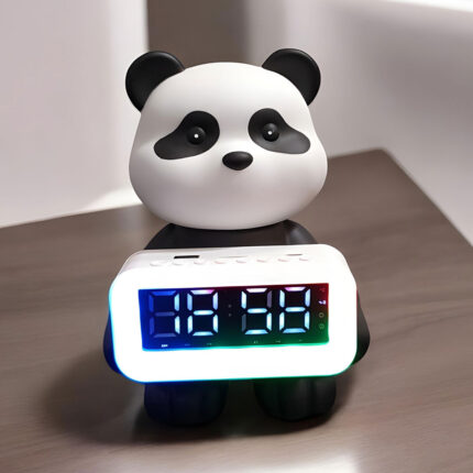 Enceinte Bluetooth Panda et Réveil Numérique RGB CH-M53 – مكبر صوت وساعة منبه