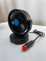 ⁦Ventilateur électrique 12V pour tableau de bord de voiture, rotatif à 360 degrés⁩ - الصورة ⁦11⁩