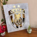 ⁦Cadre en Acrylique Effet Gold Miroir Motif Club USMA⁩ - الصورة ⁦7⁩
