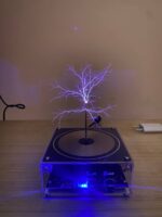 ⁦Bluetooth Mini Music Tesla Coil Kit,10 Cm Solid State Touchable Artificial Lightning⁩ - الصورة ⁦16⁩