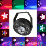 ⁦Projecteur jeux de lumiere RGB Laser rotatif 6en1 effets Stroboscope⁩ - الصورة ⁦4⁩