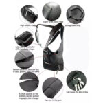 ⁦Sacoche sous-bras Anti-vol Multi-Poche Design Élégant Pour Voyage Quotidien⁩ - الصورة ⁦10⁩