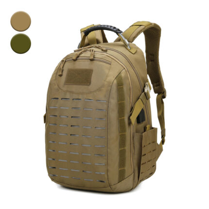 Sac à dos tactique USB pour camping, sac militaire 15,6 pouces