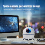 ⁦Humidificateur d'air électrique Spacecraft avec lumière LED⁩ - الصورة ⁦2⁩