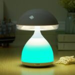 ⁦Lampe de chevet LED à capteur tactile Champignon à intensité variable RGB⁩ - الصورة ⁦3⁩