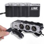 ⁦Triple Prise 12V/24V Allume-ci-gare USB Alimentation WF-0120⁩ - الصورة ⁦6⁩