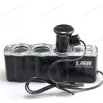 ⁦Triple Prise 12V/24V Allume-ci-gare USB Alimentation WF-0120⁩ - الصورة ⁦5⁩