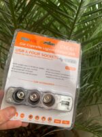 ⁦Triple Prise 12V/24V Allume-ci-gare USB Alimentation WF-0120⁩ - الصورة ⁦8⁩