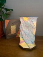 ⁦Lampe de lecture rotative portable en bois et papier Rechargeable à LED⁩ - الصورة ⁦10⁩