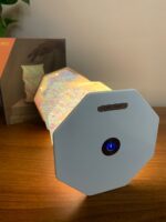 ⁦Lampe de lecture rotative portable en bois et papier Rechargeable à LED⁩ - الصورة ⁦8⁩