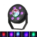 Projecteur jeux de lumiere RGB Laser rotatif 6en1 effets Stroboscope