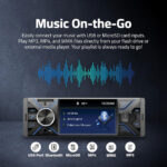 ⁦Poste Radio Multimedia Bluetooth USB/MicroSD/Aux G-9703 – جهاز راديو مع منفذ تشغيل الكاميرا⁩ - الصورة ⁦2⁩