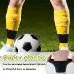 ⁦Bandes de maintien pour jambières de football en silicone 2pcs⁩ - الصورة ⁦3⁩