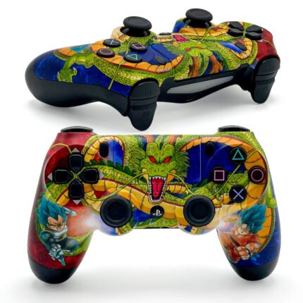 SONY DualShock Manette PS4 Sans Fil, Batterie Rechargeable (High Copy) – Edition Dragon Ball Z