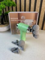 ⁦Pistolet de massage pour soulager la douleur 6 vitesses 4 têtes LM-810T - جهاز تدليك بعدة رِؤوس⁩ - الصورة ⁦10⁩