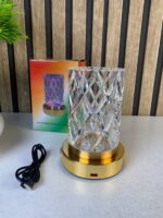 ⁦Vase Lumineux LED Tactile en Cristal Couleurs RGB Rechargeable - فازة كريستال مضيئة⁩ - الصورة ⁦9⁩