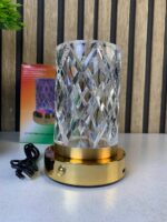 ⁦Vase Lumineux LED Tactile en Cristal Couleurs RGB Rechargeable - فازة كريستال مضيئة⁩ - الصورة ⁦10⁩