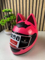 ⁦Casque de moto pour femme et fille avec oreilles de chat - خوذة احترافية للنساء⁩ - الصورة ⁦9⁩