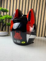 ⁦Casque de moto pour femme et fille avec oreilles de chat - خوذة احترافية للنساء⁩ - الصورة ⁦15⁩